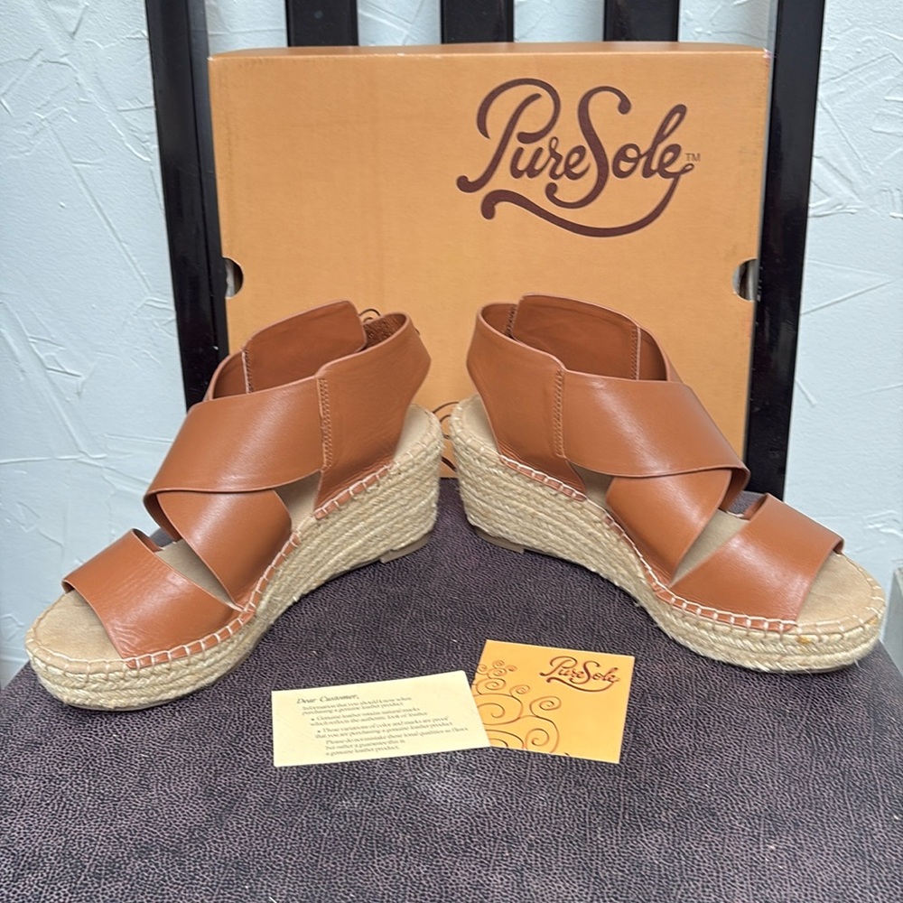 Pure Sole 2.5 wedge Sandals Size  7.5